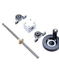 Beefed Up Lead Screw Kit For 3D Printers And CNC Machines 10mm Screw With 2mm Lead 304 Stainless Steel Includes Nut Bracket Handwheel And Bearings
