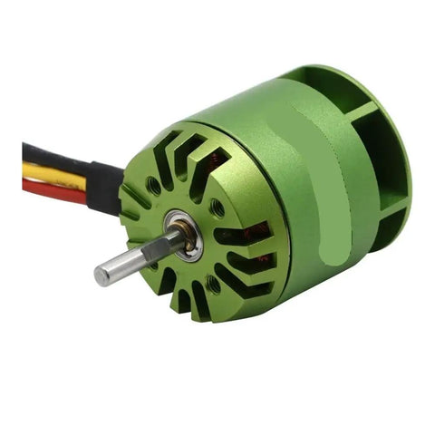 Green High Power 4000KV Brushless Motor for 450 Class Drones and Helicopters, snaps in without tools, rugged build