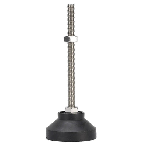 Heavy Duty Height Adjustable M8 Threaded Furniture Leveling Feet With 50mm Circular Base No Slip Rubber Pad For DIY Friendly Workbenches Shelving Racks And Office Or Home Setup, 50mm base