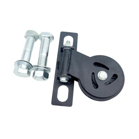 Rotatable Gym Cable Pulley Block for Squat Racks and Home Gyms, steel pulley with bolts, adjustable weightlifting attachment
