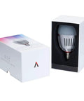 Smart LED Bulb With 36000 Colors For TV Film And Live Streams Vlogs And Party Vibes E26 E27 Base in packaging