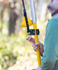Man using Big Shot Trigger For Smoother Launching And Snappier Line Setting With A Quick Mid Pole Attachment outdoors