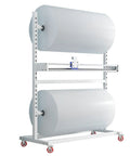 Freestanding Bubble Wrap Roll Dispenser With Manual Cushion Foam Holder For Shipping Supplies And Moving Gear Easy One Hand Operation Pack Like A Boss Smooth Glide Action Rock Solid Base. Compact rack with large foam rolls.