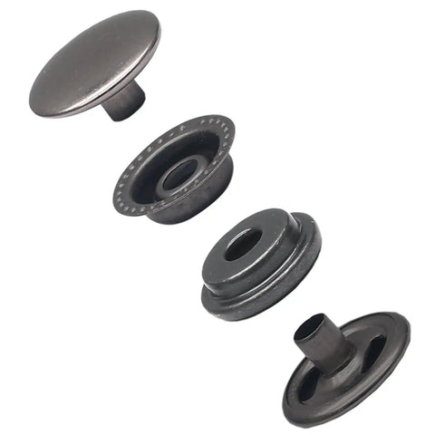 120 Pieces 15mm Stainless Steel Snap Fasteners Kit Workhorse Heavy Duty Press Stud Caps for Boat Canvas Bags Coats DIY Projects