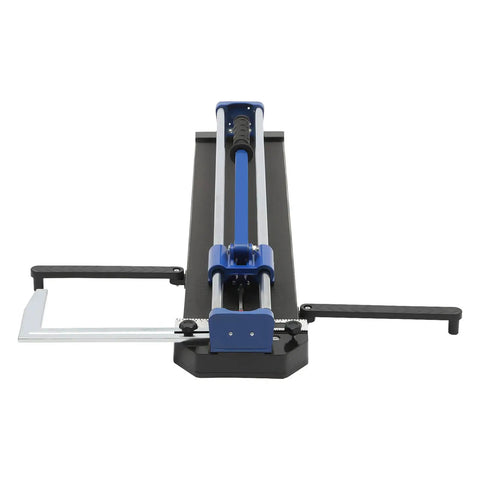 24Inch Heavy Duty Manual Tile Cutter For Porcelain And Ceramic Slabs Featuring Tungsten Alloy Score Wheel double guided rails view from the front