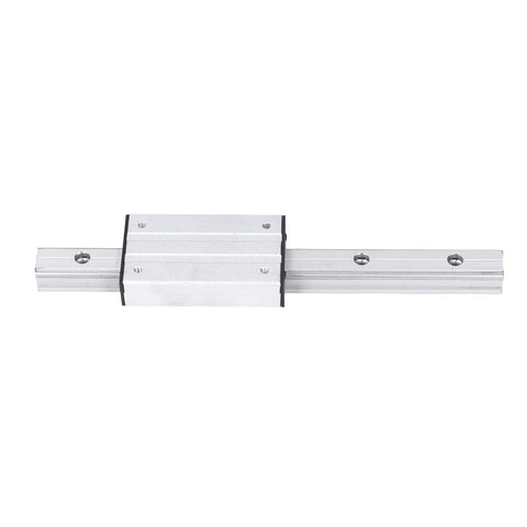 300mm Linear Rail Guide With Dual Axis Slider Block For CNC Machines, Smooth Motion Steel Aluminum Guideway For DIY Automation And Precise Positioning, front view