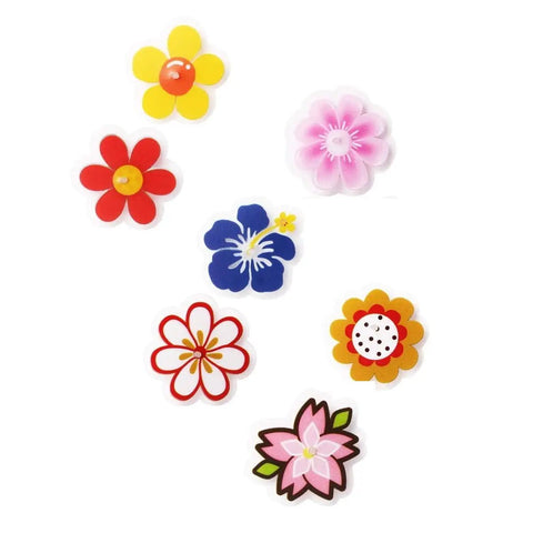 Colorful Clip On Flower And Butterfly Spoke Decorations For Kids Bicycles Universal Fit Easy Snap On Spoke Accessories in assorted colors