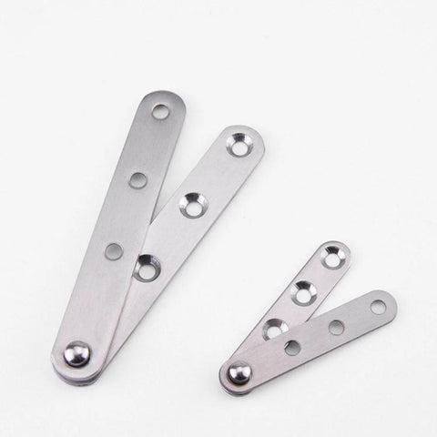 4 Piece Stainless Steel 360 Degree Rotating Concealed Door Hinges, shown in close-up view, highlighting heavy duty pivot fittings.