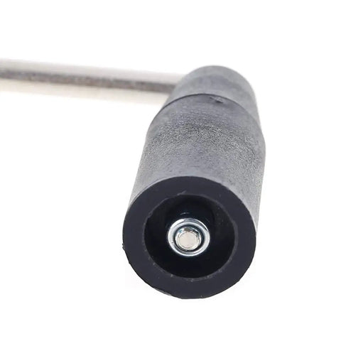 Close-up of the crank handle for the Grab And Go Crank Powered 20W Portable Power Generator with USB Charging.