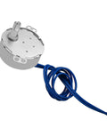 110V Synchronous Turntable Motor 2.5 to 3 RPM 4W CW CCW Direction with 7mm shaft and 400mm wire, ideal for DIY projects