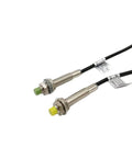 Inductive Proximity Sensor Switch For M8 2mm Range PNP NPN 5V 24V DC Auto Motion Sensor For Air Cylinders IM8 2 DPA DPB Cylinder Type NO NC Plug And Play High Sensitivity Durable Housing Easy Install, two M8 metal sensors with cable