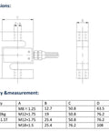 Dual Mode S Beam Load Cell For Compression And Tension Testing Workhorse High Accuracy Force Sensor With Oil Proof And Waterproof Seal 5kg Capacity Hermetically Sealed Ideal For Pressure And Load Measurements dimensions drawing and size chart