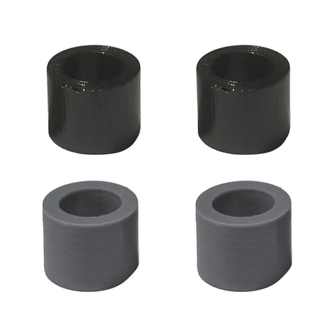 4 Pack Rubber Roller Replacement Set For Maker And Explore Series Machines Durable TPU Wear Resistant Rollers That Deliver Smooth Feeding Easy Install For Seamless Crafting Upgrade, black and gray set