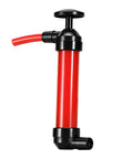 Grab This Nifty Manual Oil Extractor Pump Suction Tool For Quick Car Fluid Removal And Routine Maintenance Draining Without Any Power Cord Hassle, red manual pump with plunger.