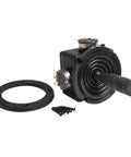2 Axis Joystick Potentiometer JH-D202X-R2/R4 5K 10K Ohm Sealed PTZ Thermistor For Pan Tilt Camera Control, black joystick with mounting ring and screws