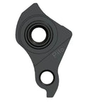 Built Like A Tank Universal Rear Derailleur Hanger with black anodized finish, showing circular cutouts for mounting on Norco Optic Sight Fluid 2020.