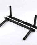 Heavy Duty Hidden Floating Shelf Brackets Six Pack Built Different Badass Wall Support Rods For Clean Modern Shelves And Solid Kitchen Storage Racks Matte Black Hardware Setup, showing steel frame and mounting holes.