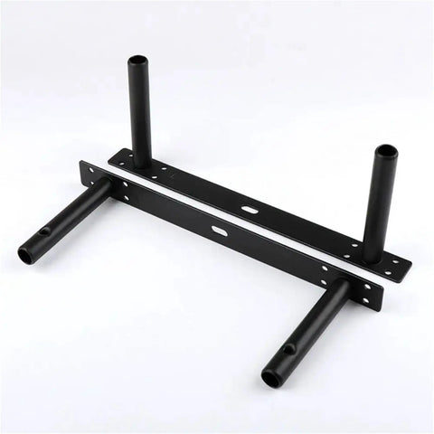 Heavy Duty Floating Shelf Brackets 6 Pack Featuring Completely Invisible Concealed Support Rods, black metal T-style design.