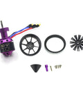 Components of 50mm 11 Blades Ducted Fan With RC Brushless Motor 4300KV Balance Tested For EDF 4S RC Jet Airplane