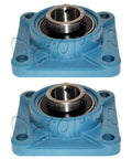 Self Aligning Four Bolt Flange Pillow Block Bearing One Quarter Inch With Cast Iron Housing And Chromium Steel Bearing