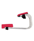 Garden Knee Seat Kneeler Stool With Strap, side view showing metal frame and red EVA knee pad