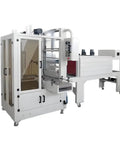 Automatic Heavy Duty Shrink Wrap Sealer For Bottles Sleeve Packaging Machine with transparent casing and control panel.