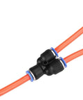 Top Tier 100 Pcs Pneumatic Push To Connect Fitting Kit For Y W Shaped Air Water Oil Hose Connections Easy Install Durable Connector Range 4 To 16mm Perfect DIY Projects And Industrial Replacements black Y fitting for 4mm orange tubing