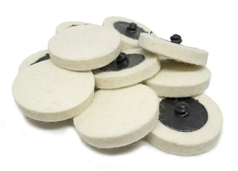 2 Inch Sanding Discs With Felt Wool Buffing Pad Quick Change System For Drill And Die Grinder Surface Conditioning Deburring Polishing Buffing Wheel Kit 10 Pack