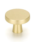 Gold Cabinet Knobs 30 Pack Brushed Brass Zinc Alloy Drawer Knobs For Kitchen Cabinets And Dressers 32mm Diameter 1 Inch Projection