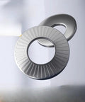 Conical Disc Spring Cup Washers 304 Stainless Steel Set Heavy Duty Three Eighths Inch Size Ten Pack With Narrow Medium And Wide Edges Corrosion Resistant Gasket Pack For Machinery And DIY Projects, 304 stainless steel washers