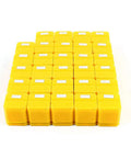 Super Duper 29Pcs ER40 Industrial Precision Spring Collet Set For CNC Milling Lathe Tool work holding storage boxes arranged in yellow.