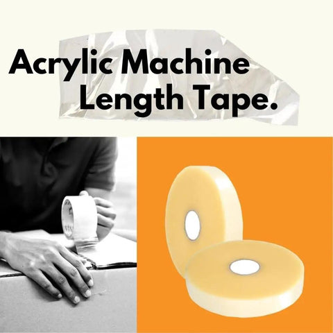 Rock Solid Clear Packing Tape Machine Length 1.88 X 1000 Yards 12 Rolls Heavy Duty Carton Sealer in use on a box.