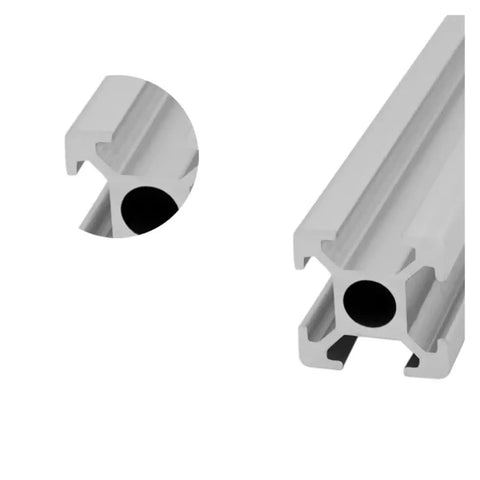 European Standard 1515 Aluminum Extrusion 2 Pack Anodized T Slot Bars showing cross-section and length for CNC and 3D printer builds.