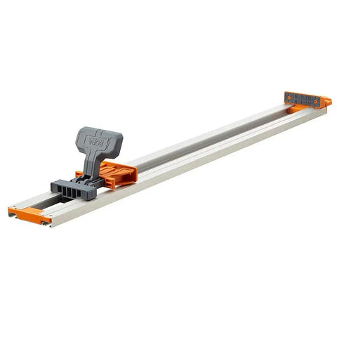 NGX 24 Inch Clamp Edge With T Track For Precise Rip Cuts And Pro Grade Versatile Guide For Circular Saws Routers And Jigsaws White Finish With Durable Aluminum Construction And Easy Mounting, aluminum clamp edge guide