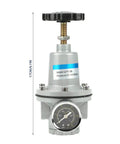 Heavy Duty G1/4 Air Pressure Control Valve Made From Aluminum Alloy, Built To Last Pressure Regulator For Pneumatic Systems