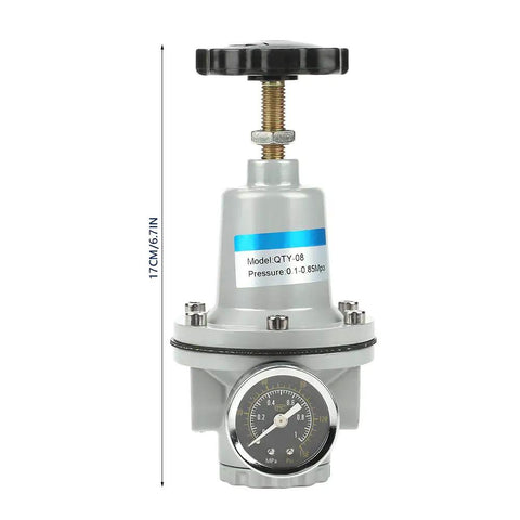 Heavy Duty G1/4 Air Pressure Control Valve Made From Aluminum Alloy, Built To Last Pressure Regulator For Pneumatic Systems