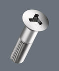 Close-up of a silver 3-point 5-inch bit from the Compact Bit Holding Screwdriver Kit With Rapidaptor Quick Change 33 Piece Set.