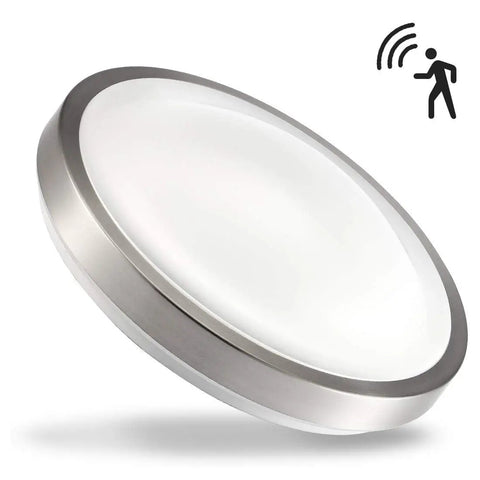 16 Inch LED Motion Sensor Ceiling Light With 23W 1200LM Daylight Sensor For Indoor Use No Fuss Easy Install In Hallways