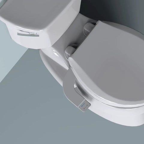 Thinline Bidet Attachment For Toilet Seats With Adjustable Water Pressure And Side Arm Control Thin Profile White Self Cleaning