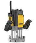 Robust 15 Amp Corded Plunge Router Equipped With Built In Led And Spindle Lock Delivers Badass Routing Power For Clean Edge Cleanup And Zero Hassle Micro Fine Height Adjustments.