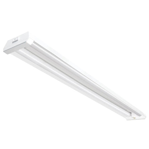 4 Foot LED Shop Light With Dual Lamps For Garages And Workshops Delivers 4500 Lumens Of Bright 4000K Cool White Bright As Day While Saving Energy At 45W And Long Lasting With Flush Mount Or Hanging Mount For Basements And Workspaces