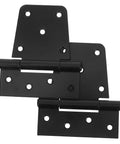 Heavy Duty Weld On Gate Hinges Three Point Five Inch Black Iron For Wood Fences Barn Doors And Trailer Gates Built To Last