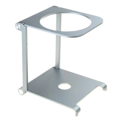 Straight Up Solid Folding Coffee Stand For Manual Espresso Machines Portable Aluminum Brewing Bracket with sleek design for easy transport.