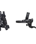XT Hydraulic Disc Brake Set With Four Piston Calipers, Post Mount, Aluminum Lever, 1000mm Hose, Metal Pad With Fin, J Kit Style