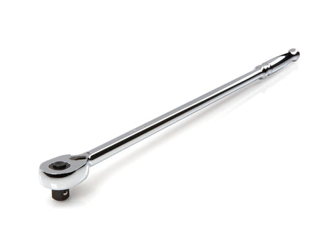 Three Eighths Inch Drive 18 Inch Quick Release Ratchet With 90 Tooth Gear Ultra Compact Head And Four Degree Swing For Tight Spaces