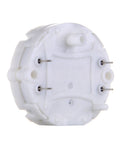 Rear view of 8 Pack Gauge Cluster Stepper Motors X27 168 For Instrument Repair And Speedometer Fix, white housing with connector pins