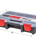 Medium box from Three Piece Organizer Set With Removable Dividers One Medium And Two Mini Hardware Boxes For Screws Bolts Beads