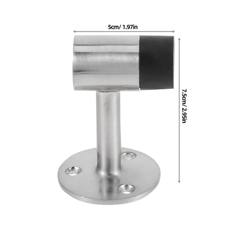 Zinc Alloy Door Stopper With Rubber Bumper, Rust Proof And Windproof Design, Heightened Door Wedge For Study Room And Home