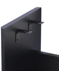 Close-up of assembly hardware on Wooden Keyboard Stand For Yamaha P143 P145 P223 P225 Digital Pianos, black finish.