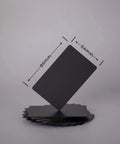 Pro Grade Thick Black Anodized Aluminum Business Cards 86x54mm 0.8mm Thick Set Of 15 With Frosted Protector Sleeves